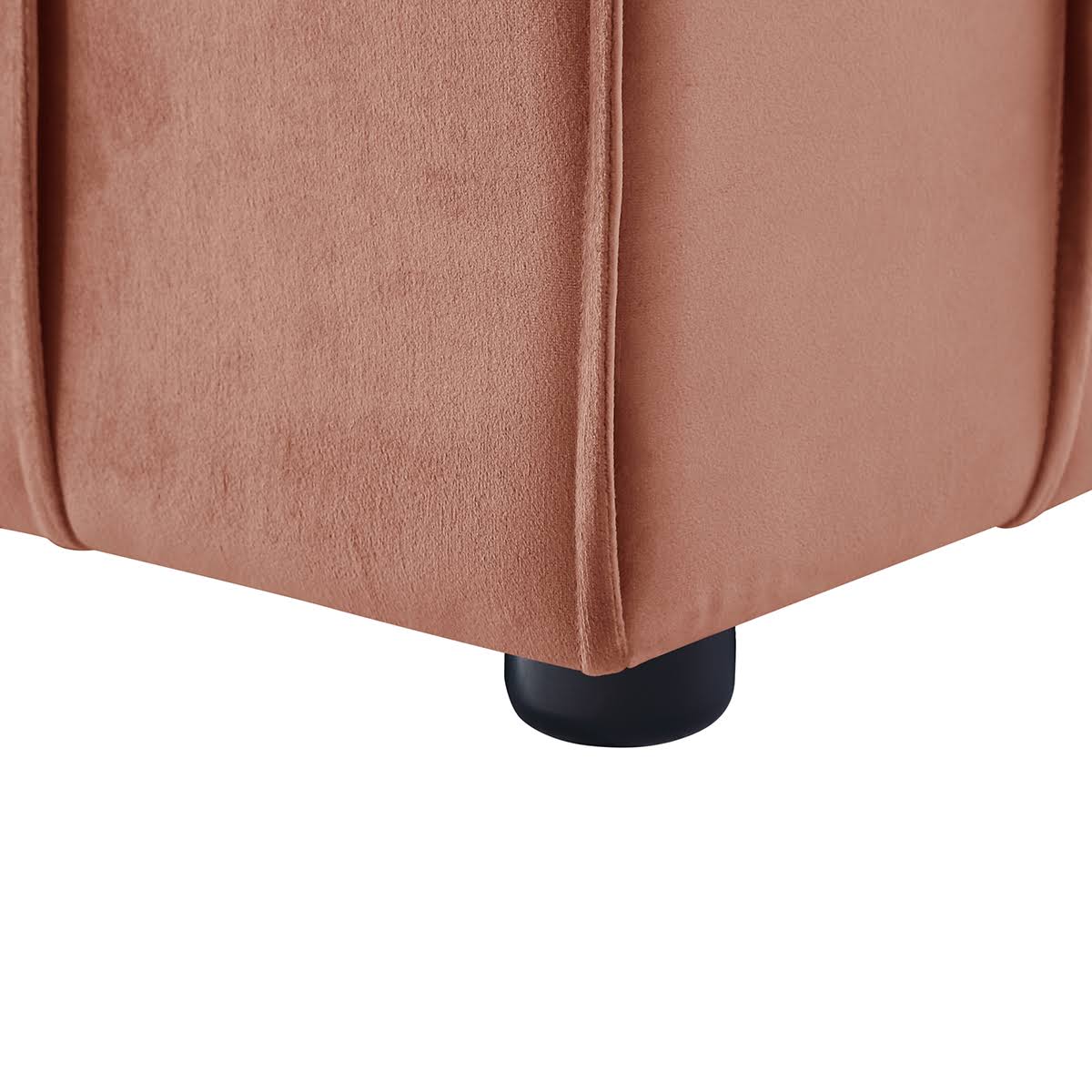 Navy Velvet Ottoman P697204