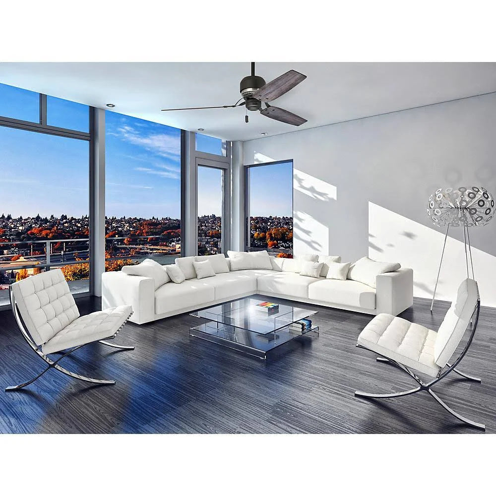 Aged Steel Ceiling Fan J26537