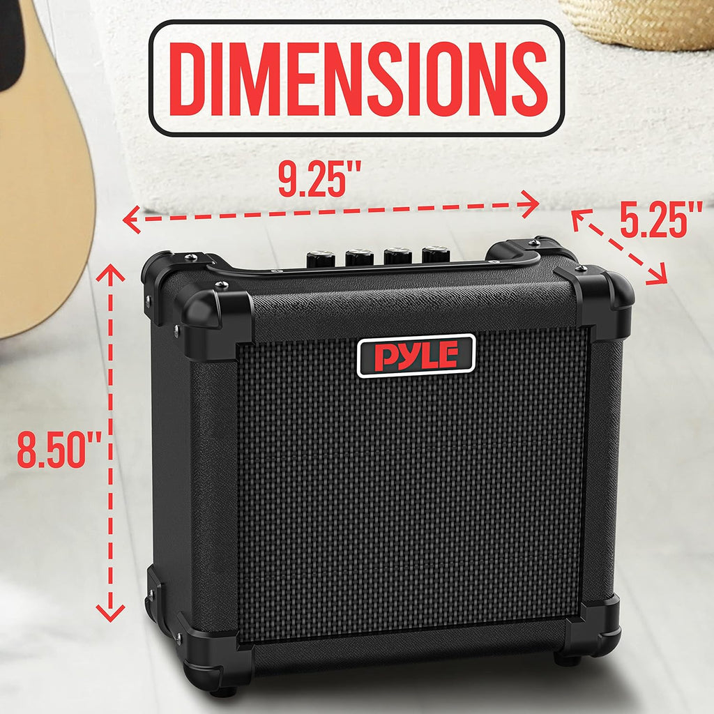 Portable 10 Watt Mini Electric Guitar Amplifier with 5-Inch Speaker, Pack of 2 B965