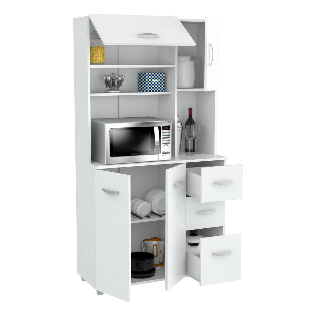 White Kitchen Storage Cabinet V95102