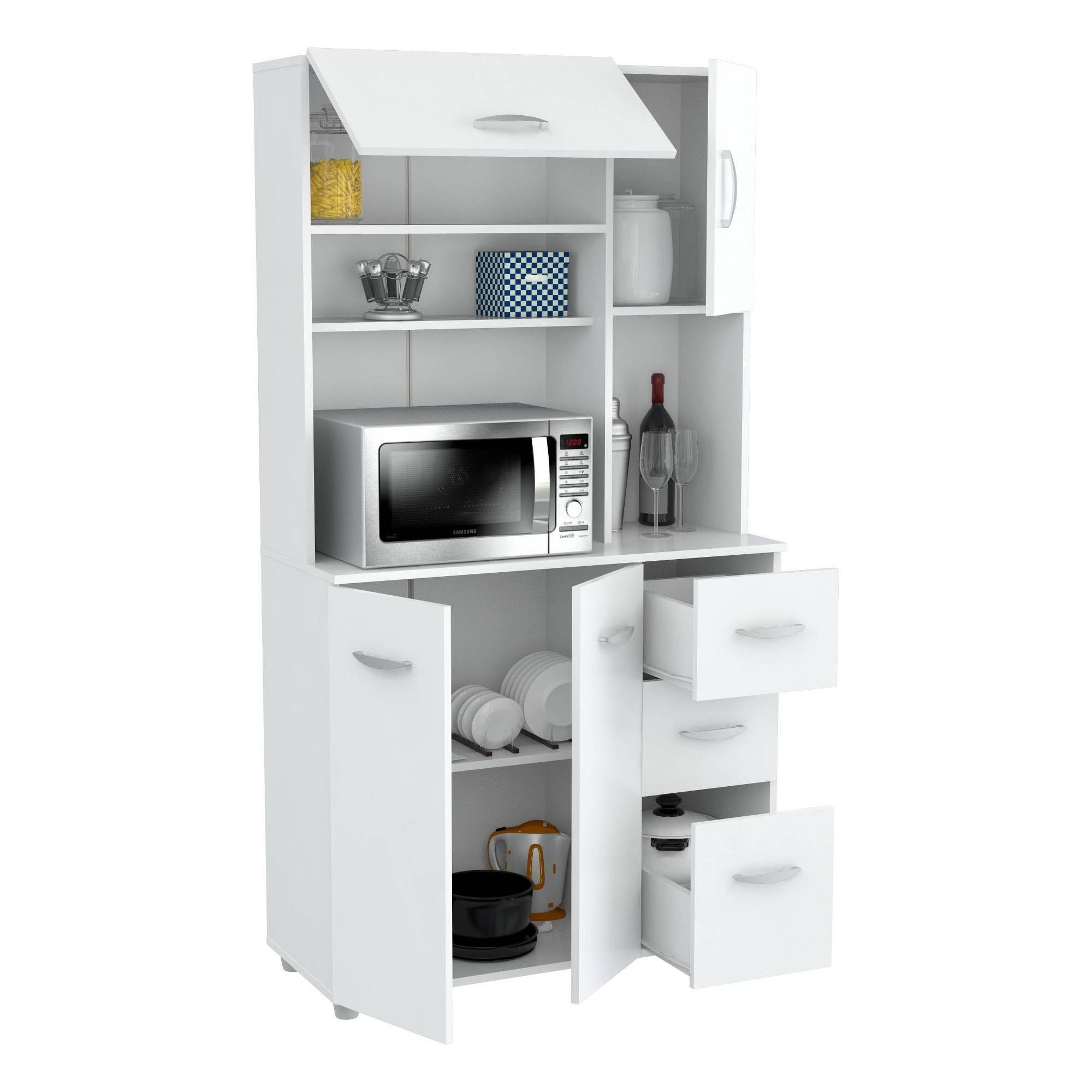 White Kitchen Storage Cabinet V95102
