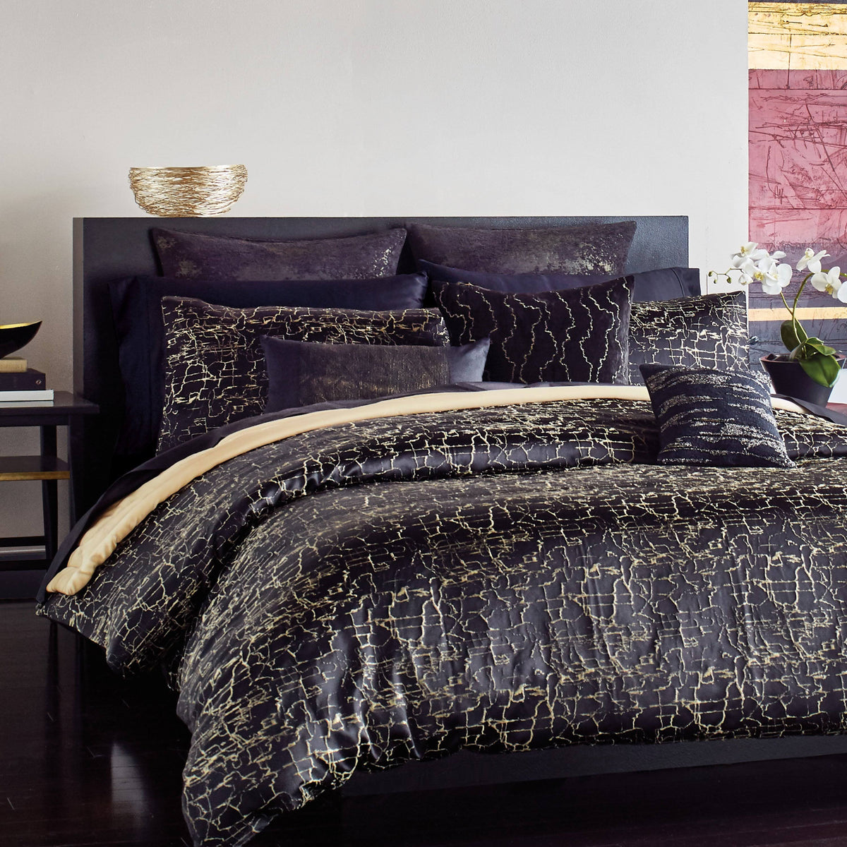 Onyx Standard Sham - Black T3092
