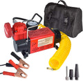Portable 12V Air Compressor Pump, 150PSI Red Tire Inflator T7766