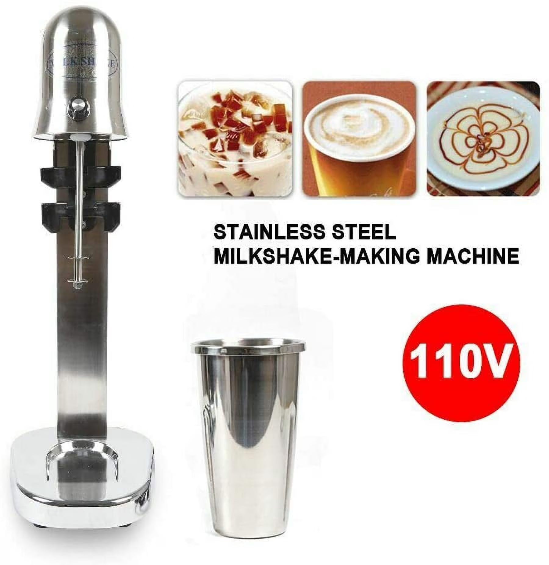 Stainless Steel Electric Drink Mixer Machine with 2 Speed Adjustable A446526