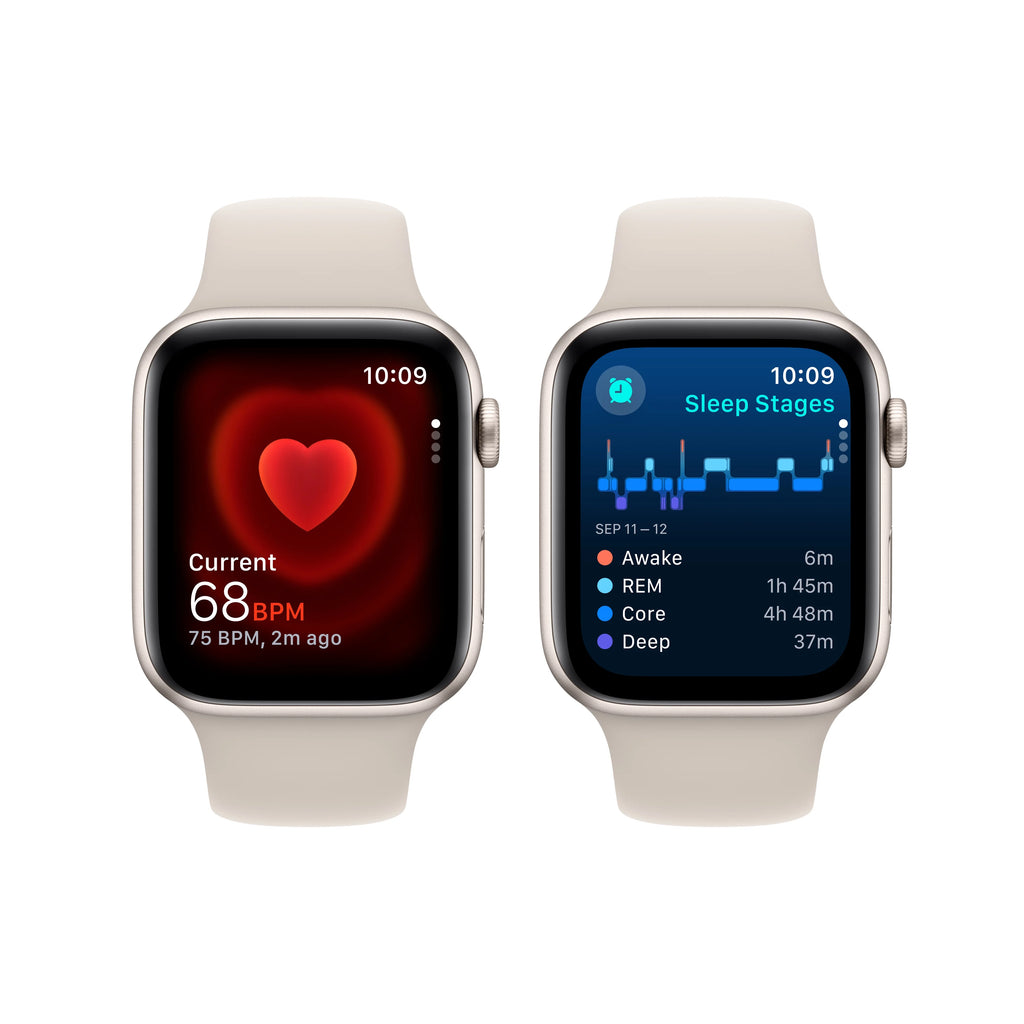 Starlight Aluminum Case Apple Watch SE GPS 44mm with Starlight Sport Band W56207