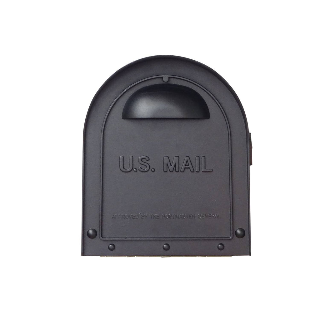 Classic Curbside Mailbox with Newspaper Tube and Floral Front R57329