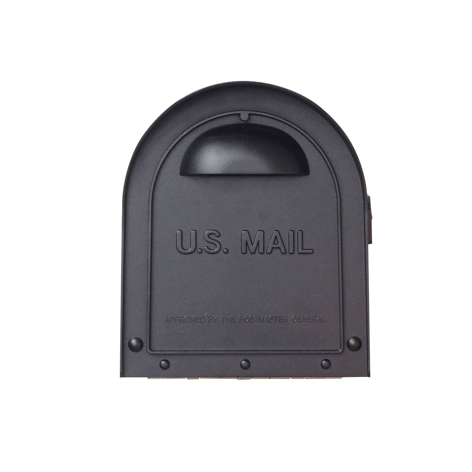 Classic Curbside Mailbox with Newspaper Tube and Floral Front R57329