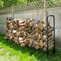 Black Firewood Rack C98690
