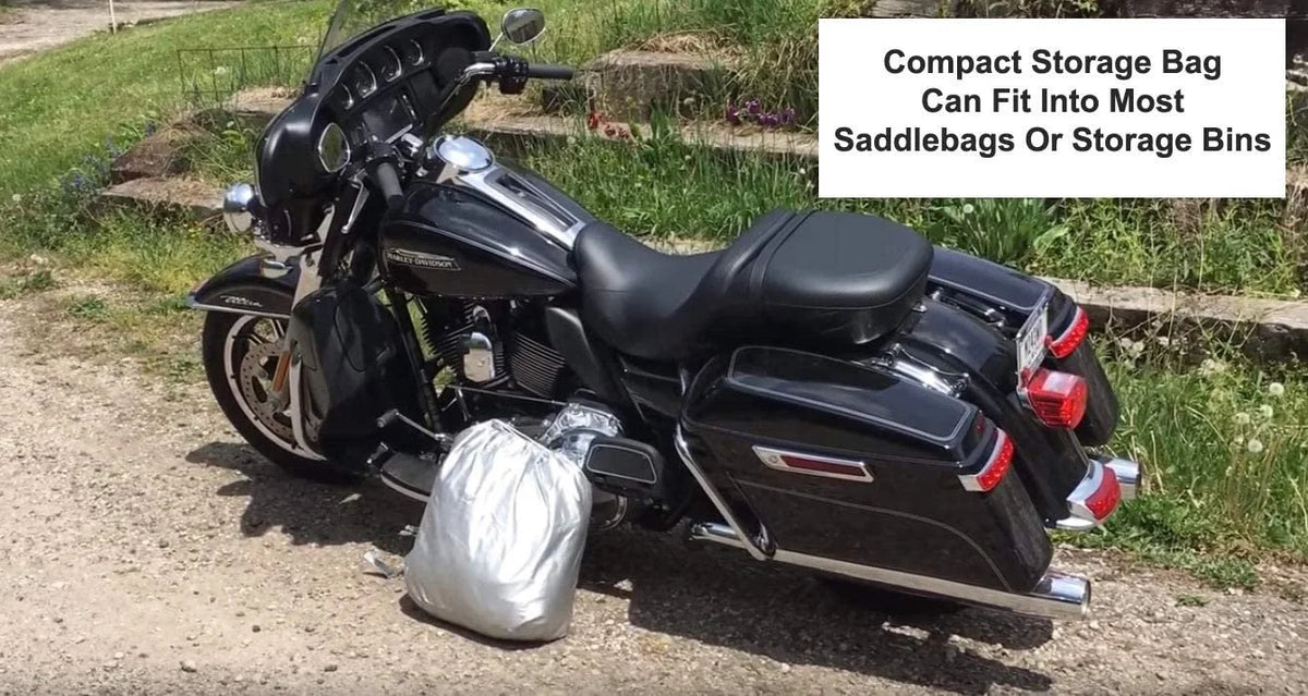Motorcycle Cover with Storage Bag O8802