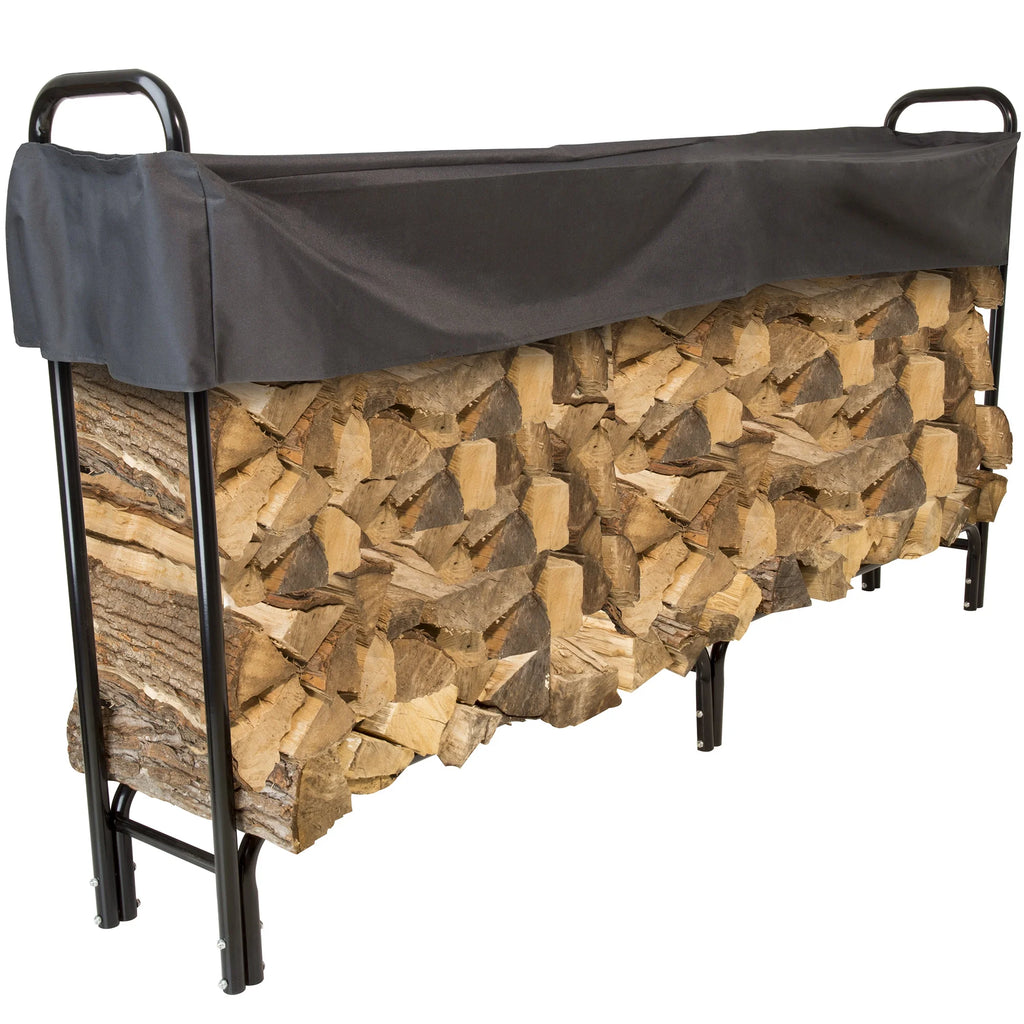 Black Firewood Rack C98690