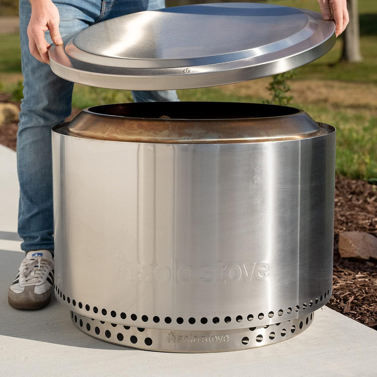 27 Lid 304 Stainless Steel Fire Pit Accessories S426