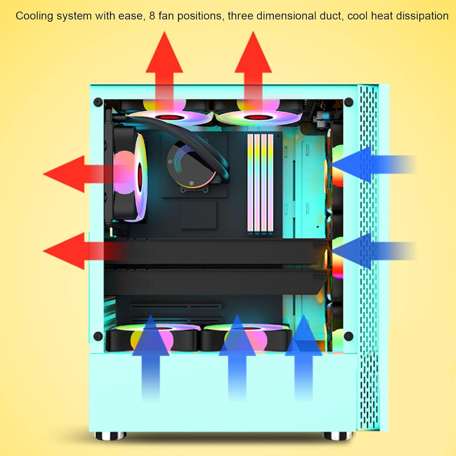 Vertical Super Tower Computer Chassis, 7 Slots ATX MATX L73049