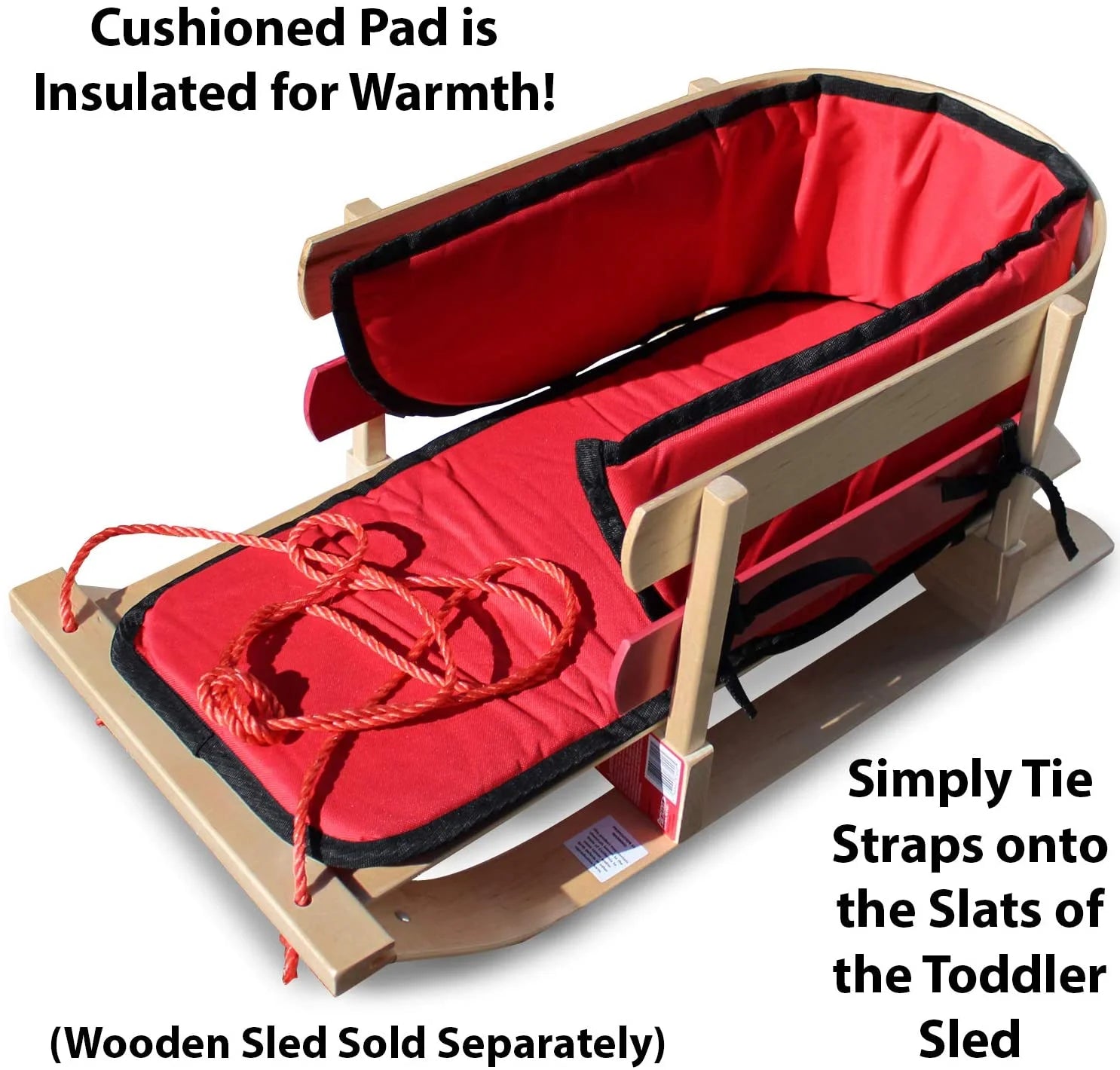 Red Pad for Baby Pull Sleigh Sled Cushion Z97168