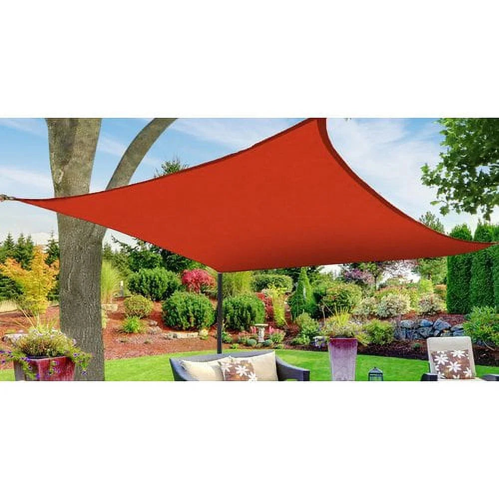 Blue 12' x 12' Square Sun Shade Sail Canopy M392