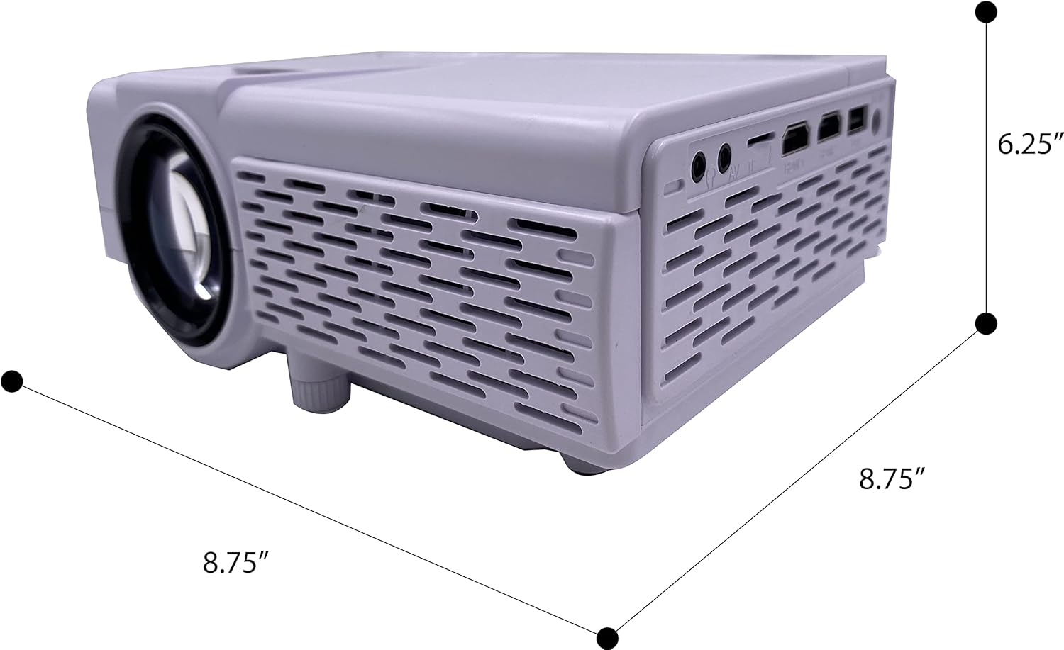White HD LED Home Projector B579744
