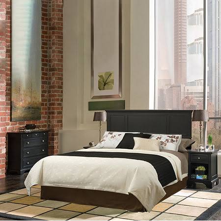 Black Queen 3-Piece Bedroom Set N68047