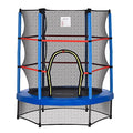 Kids Trampoline with Enclosure Net, Springless Design, Safety Pad and Steel Frame F54954