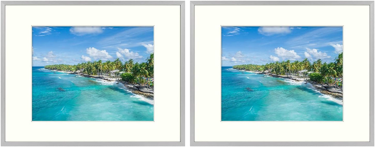 16x20 Aluminum Picture Frame with Real Glass, 2 Pack Q27760