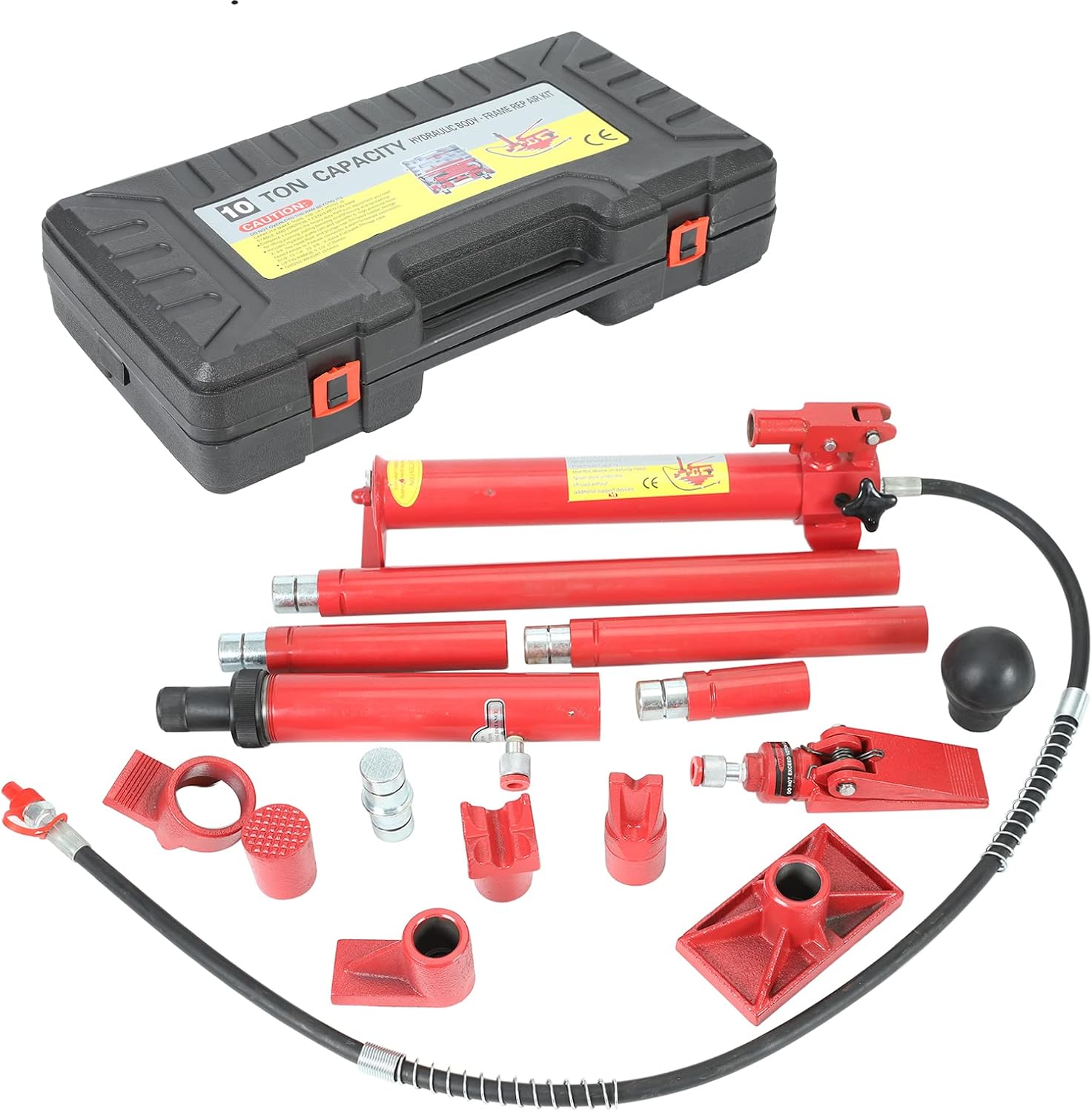10 Ton Porta Power Hydraulic Jack with Oil Hose P7313