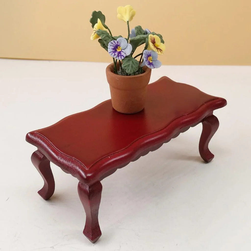 Walnut Tea Table Miniature Dollhouse Furniture K4639