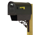 Classic Curbside Mailbox with Newspaper Tube and Floral Front R57329