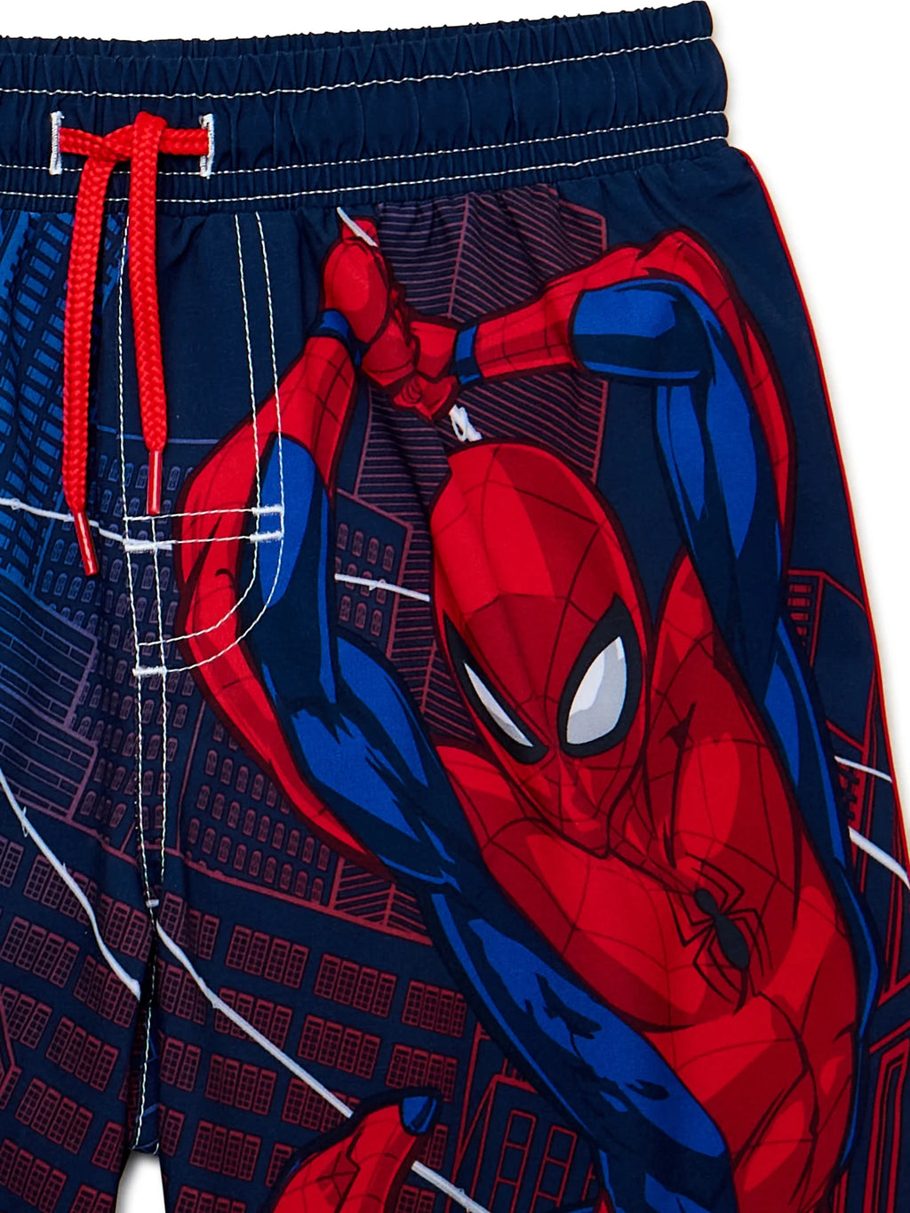 Spider-Man Boys 2-Piece Rashguard and Swim Trunks Set P435