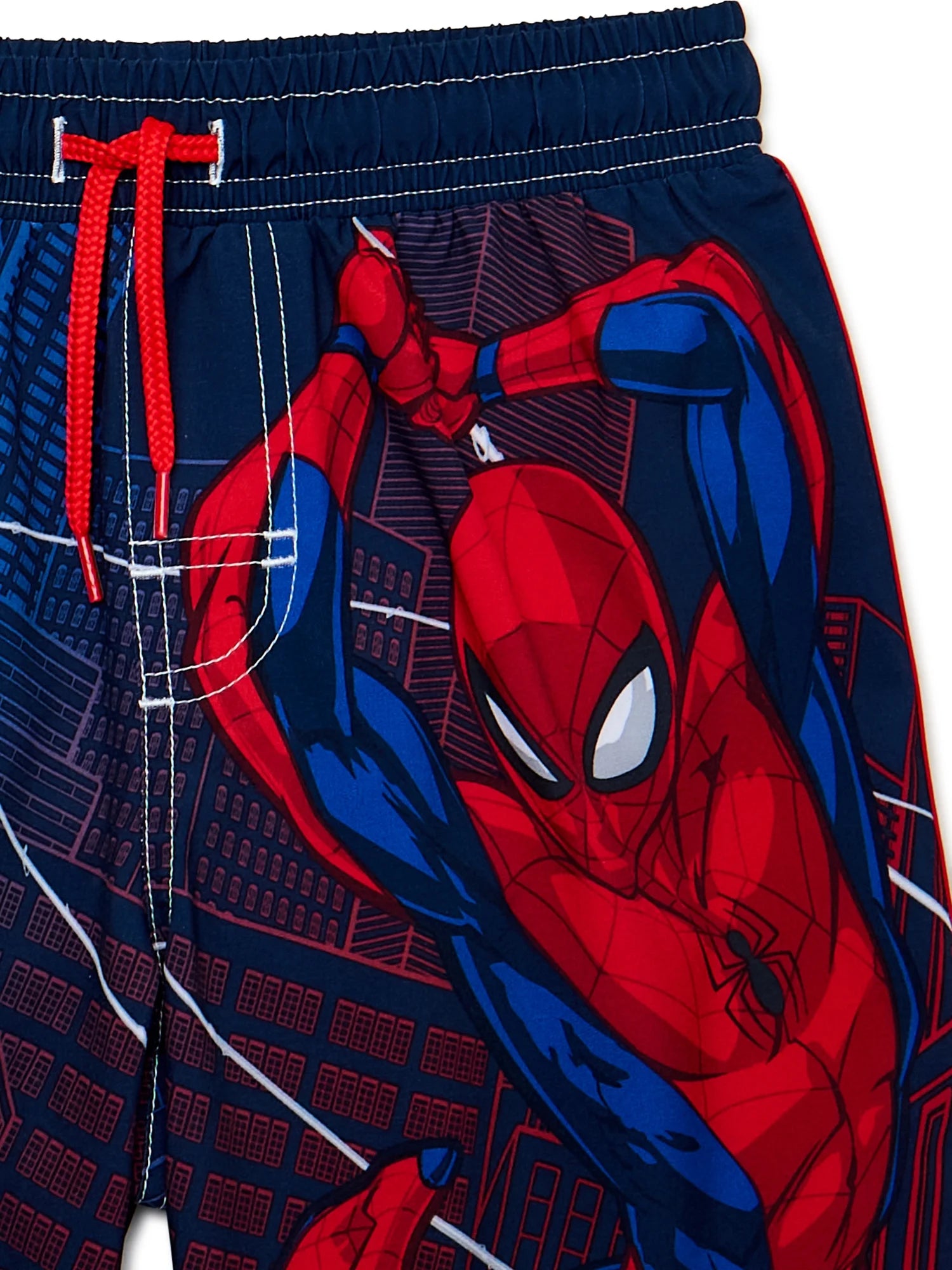 Spider-Man Boys 2-Piece Rashguard and Swim Trunks Set P435