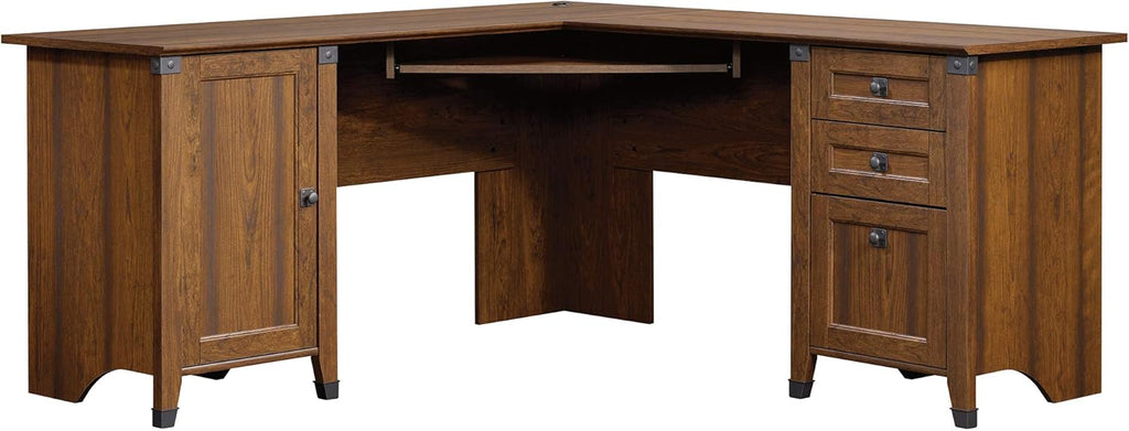 Corner Computer Desk, Washington Cherry finish Q959