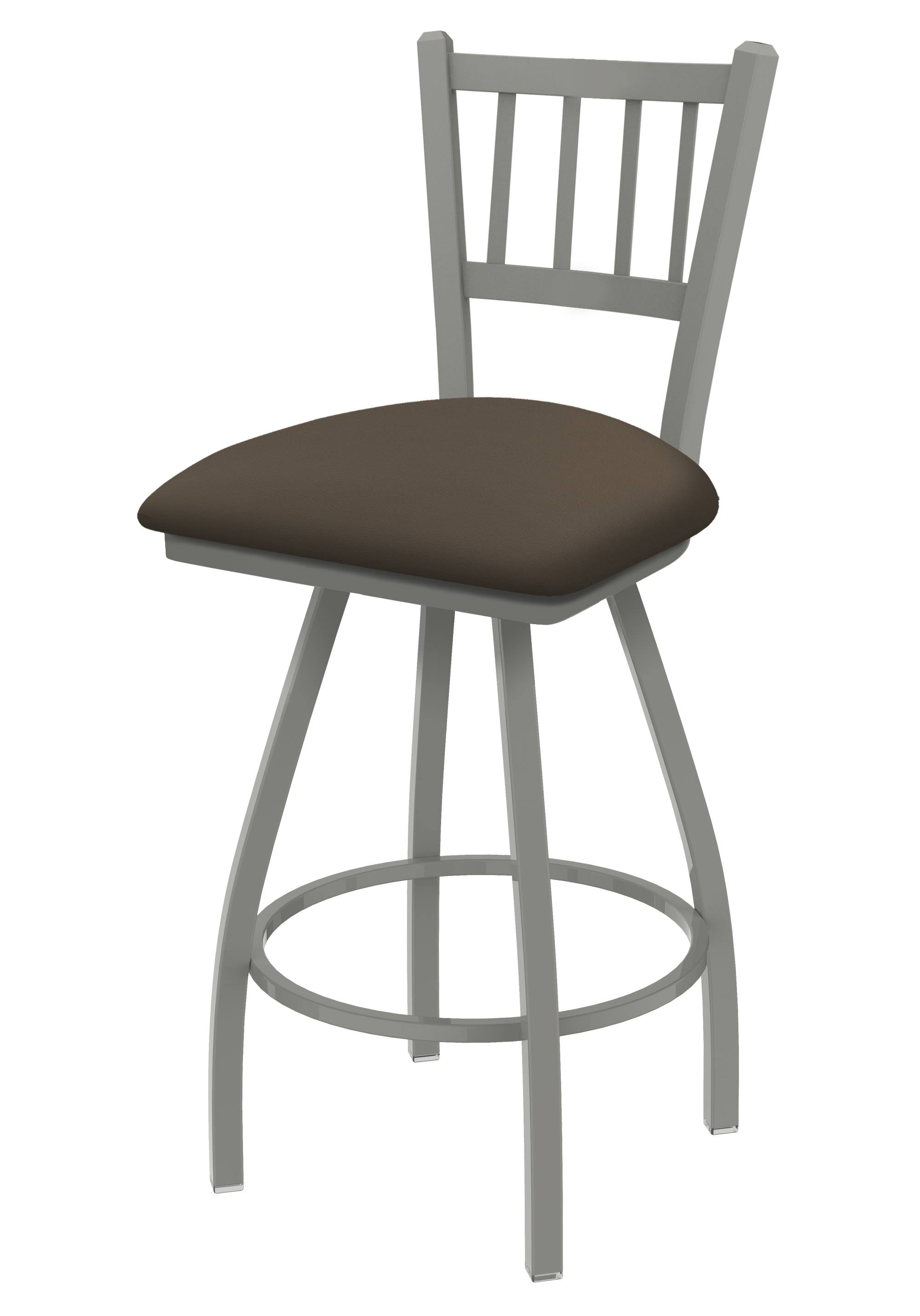 Swivel Bar Stool with Anodized Nickel Finish J874552