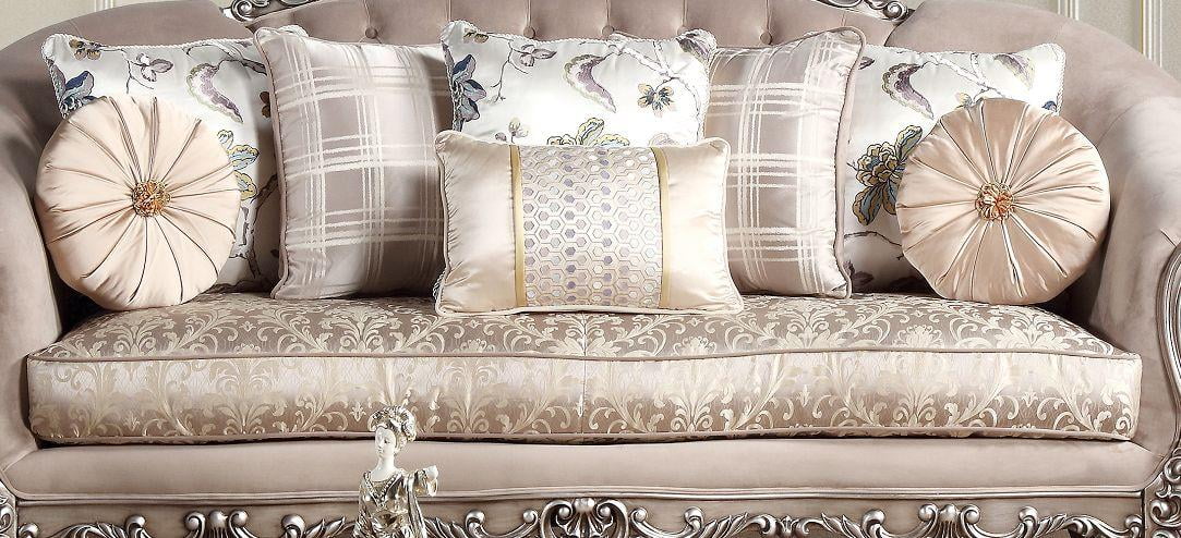 Beige Fabric Sofa Set 2Pc W2250