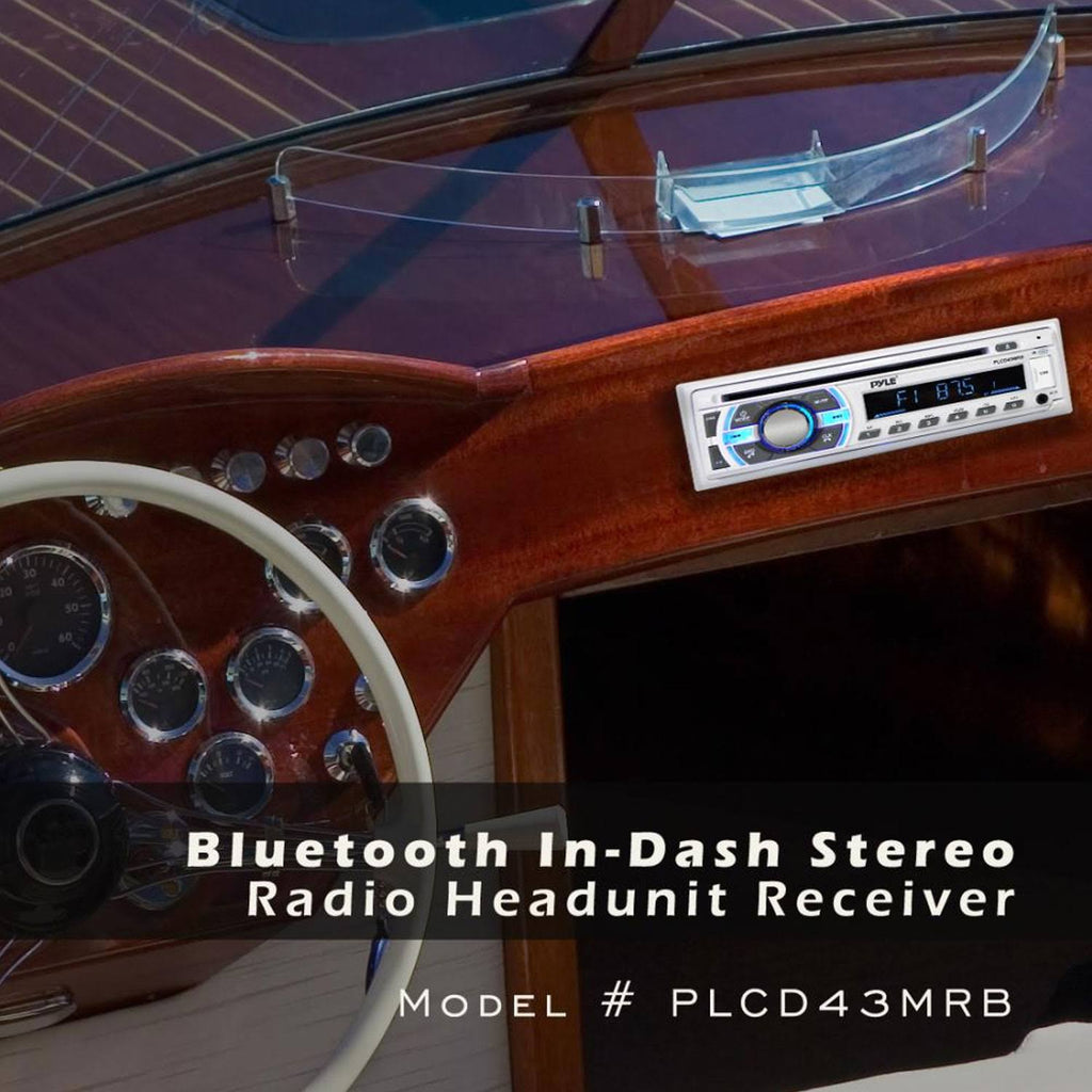 Single DIN Marine Bluetooth Stereo Receiver CD Player 4 Pack J262899