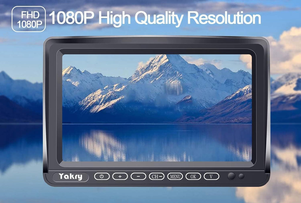 7 Inch Wireless HD 1080P Backup Camera with DVR Monitor V88712