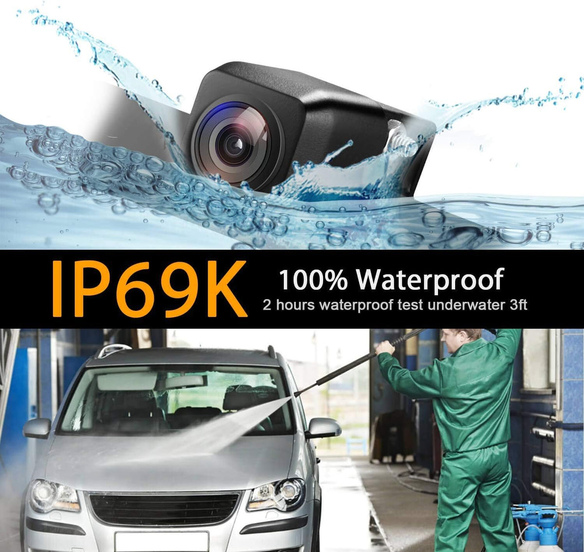 HD 1280x720p Reversing Camera Integrated in Trunk Handle Rear View Backup Camera V44197