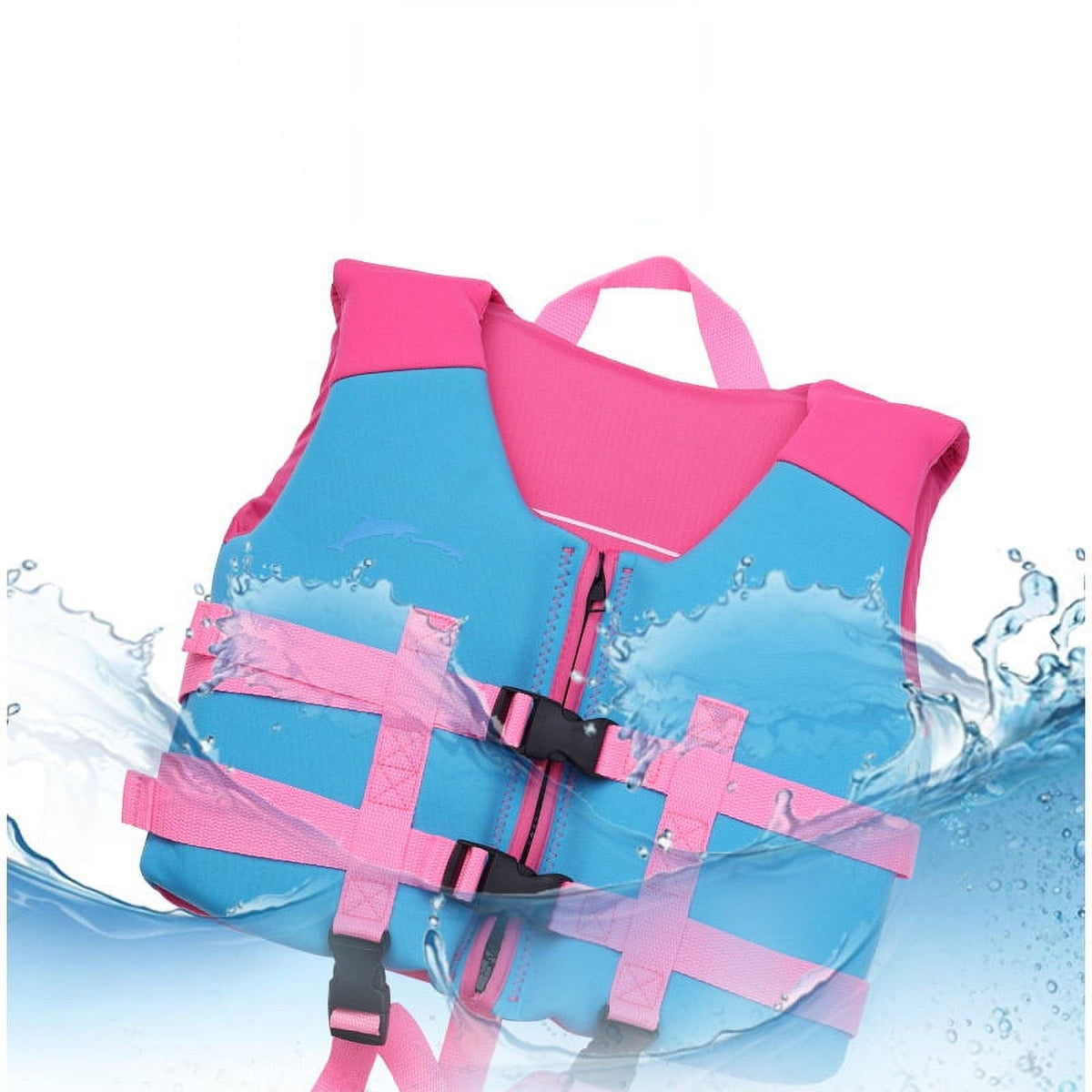 Kids Swim Vest Life Jacket with Dual Adjustable Safety Straps Z87997