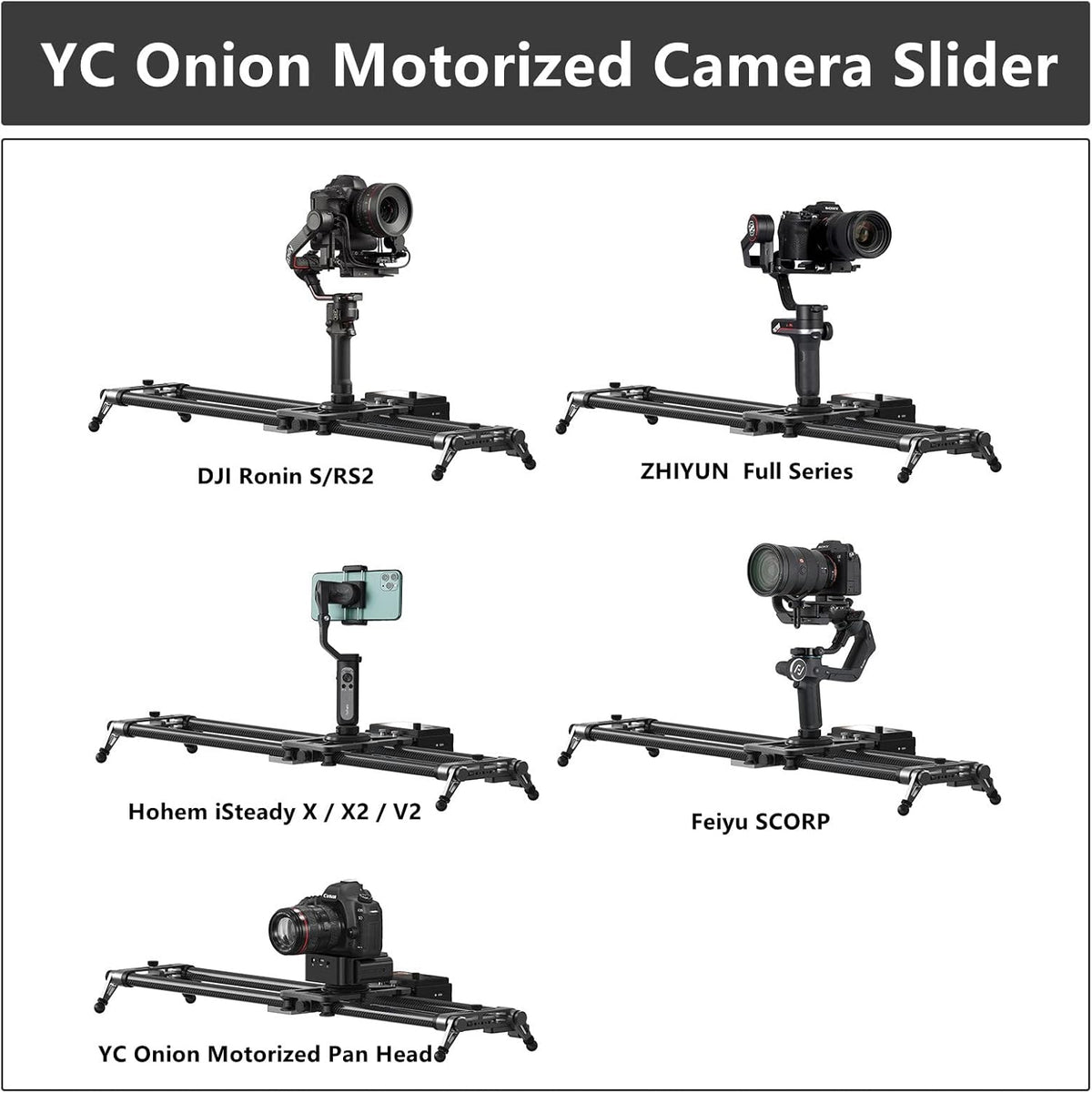Motorized Camera Slider 80cm Carbon Fiber with APP Control S794