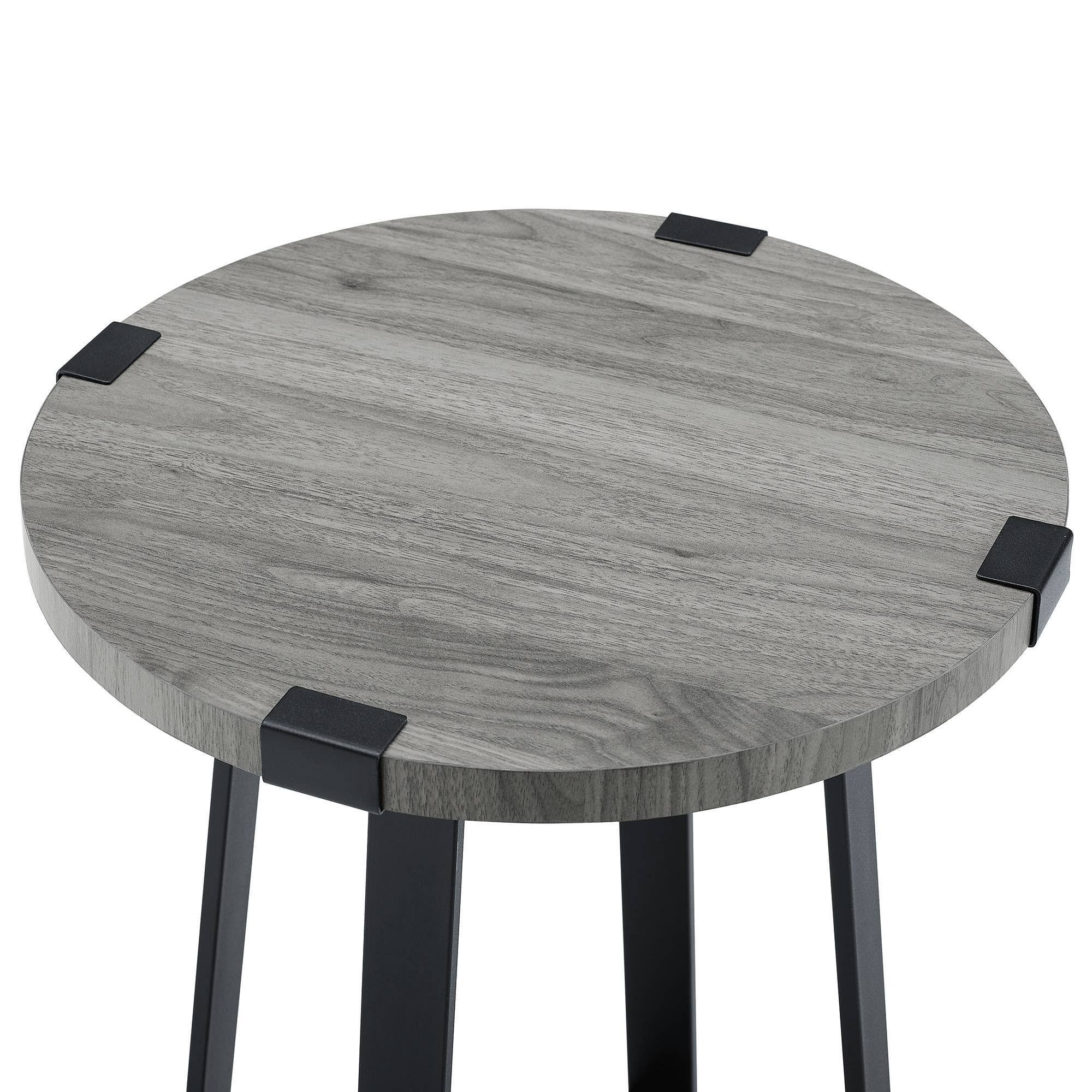 Slate Gray Round Side Table N68054
