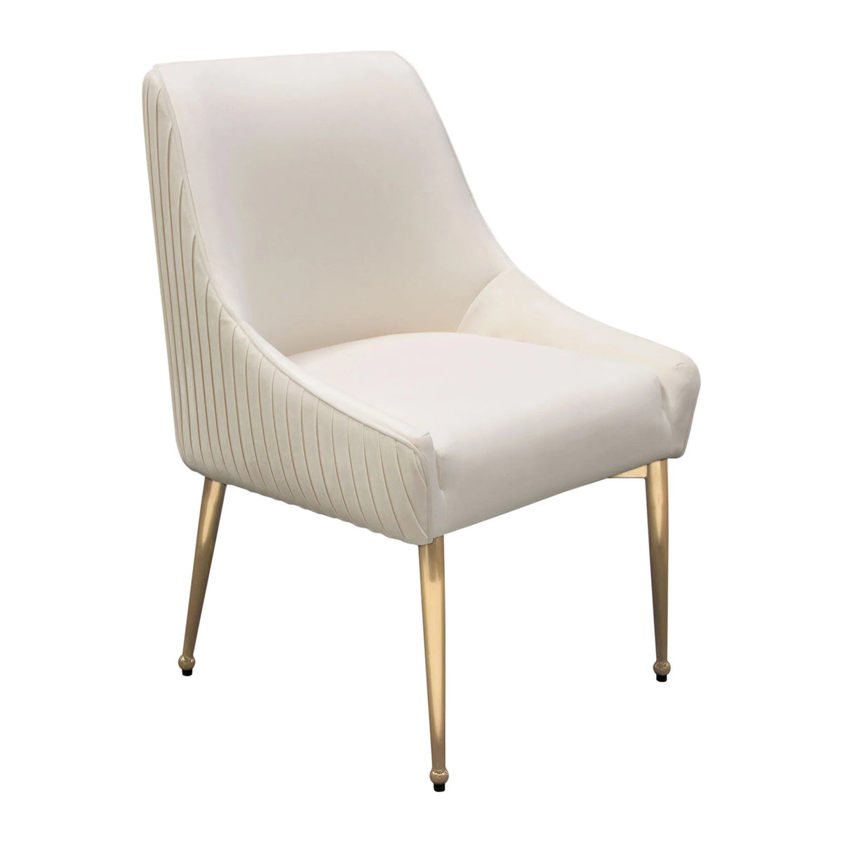 Cream Velvet Conference Dining Chairs Set of 2 N864