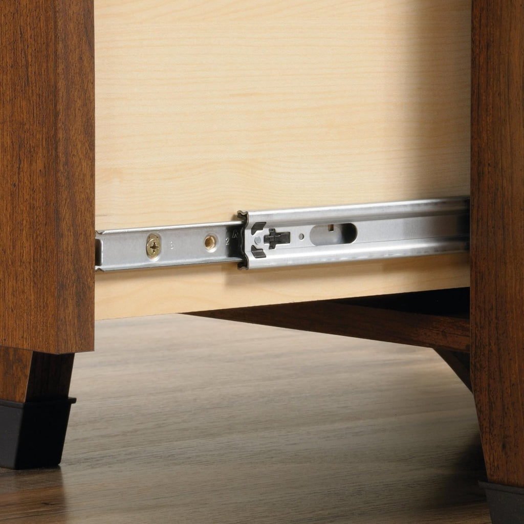 Corner Computer Desk, Washington Cherry finish Q959