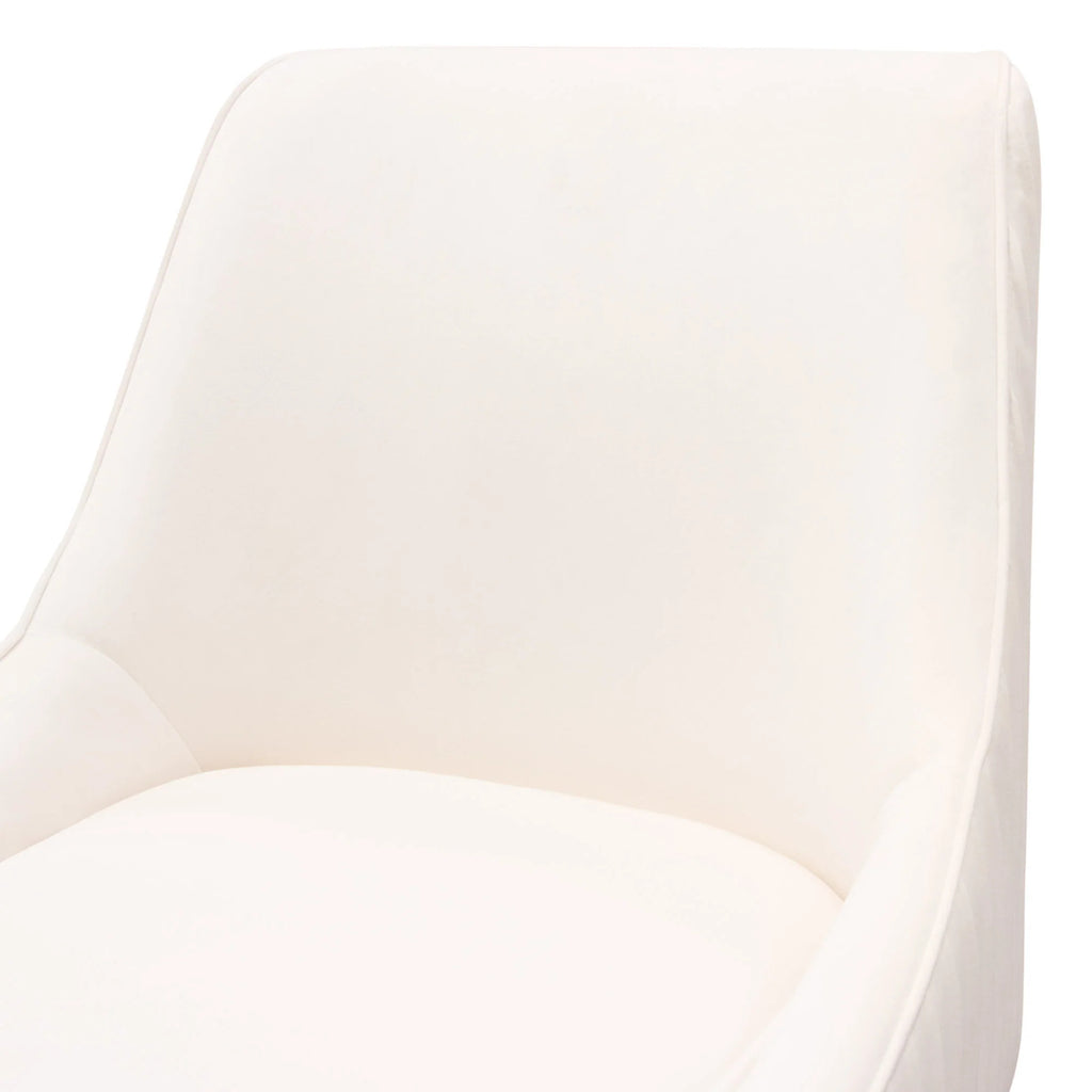 Cream Velvet Conference Dining Chairs Set of 2 N864
