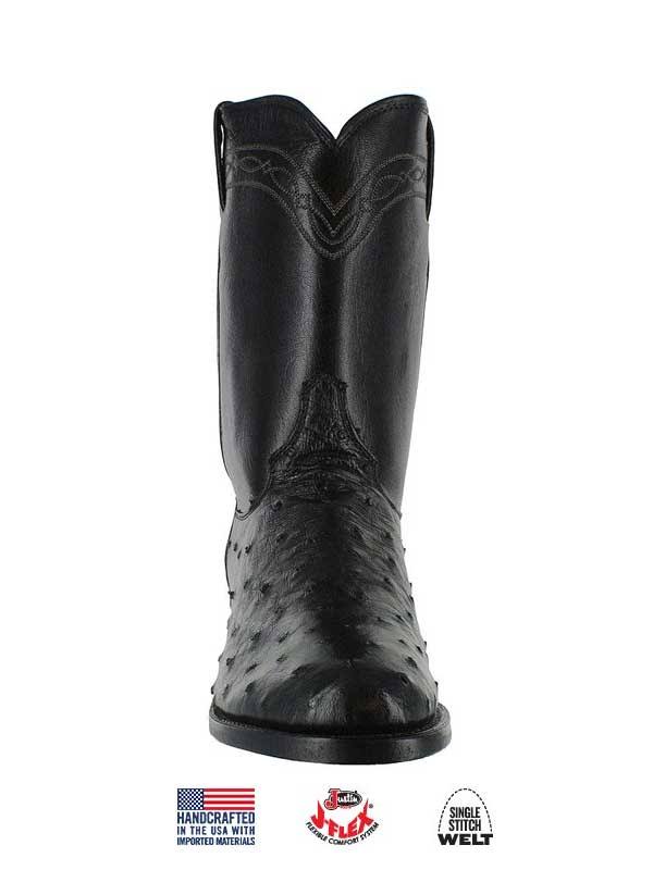 Black Full Quill Ostrich Boots S741825