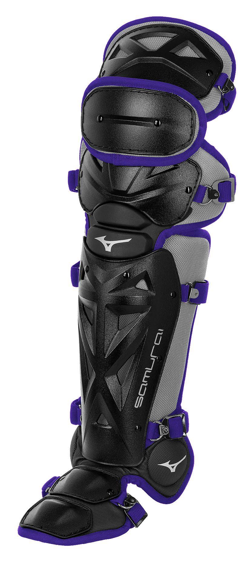 Black/Purple Baseball Shin Guards A8418