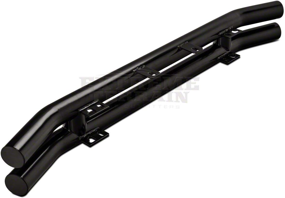 Gloss Black Double Tubular Front Bumper A134
