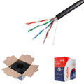 500FT CAT5e UTP Outdoor 24 AWG Unshielded Solid Direct Burial Cable O66545
