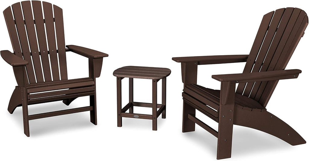 3-Piece Curveback Adirondack Chair Set with Side Table L4225
