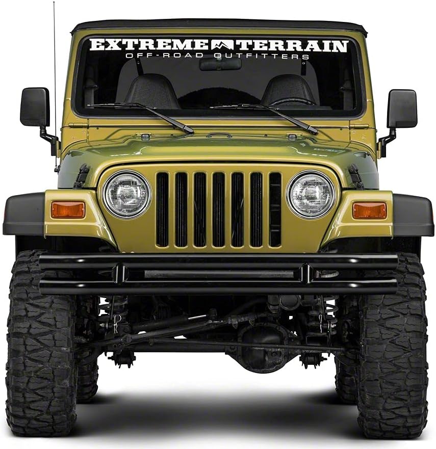 Gloss Black Double Tubular Front Bumper A134