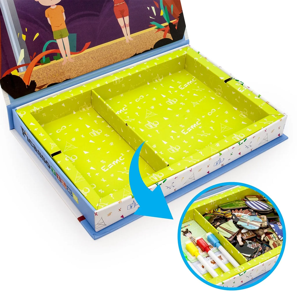 115 Piece Magnetic Dress up Puzzle Book Toy Set X784