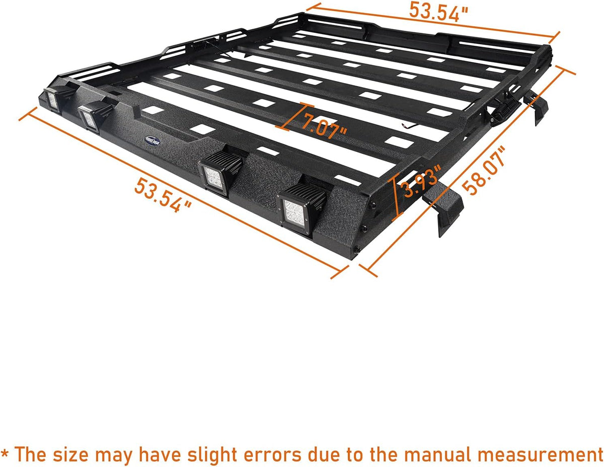 Roof Rack Cargo Basket Carrier for Jeep Wrangler JL 4 Doors Gladiator JT G703091