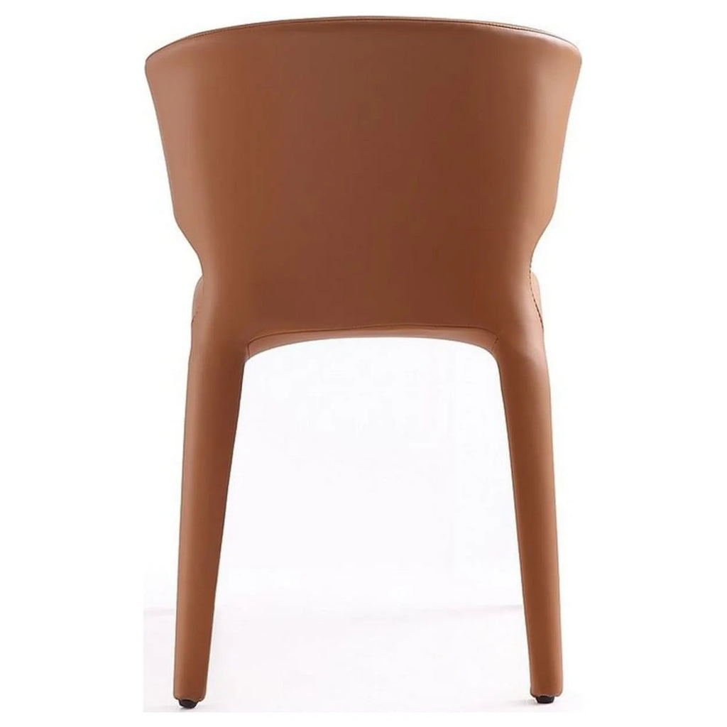 Faux Leather Dining Chair in Brown (Set of 2) M7545