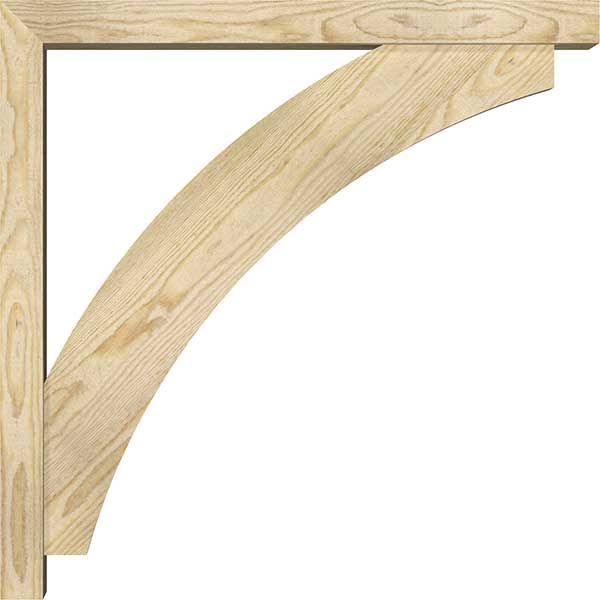 Thorton Block Rough Sawn Bracket with Offset Brace, Douglas Fir L5857