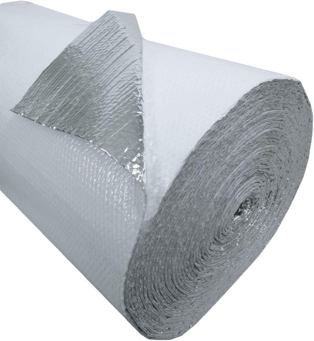 2 Car White Garage Door Insulation Kit R 7.5 Fits 18x7 & 18x8 F178291
